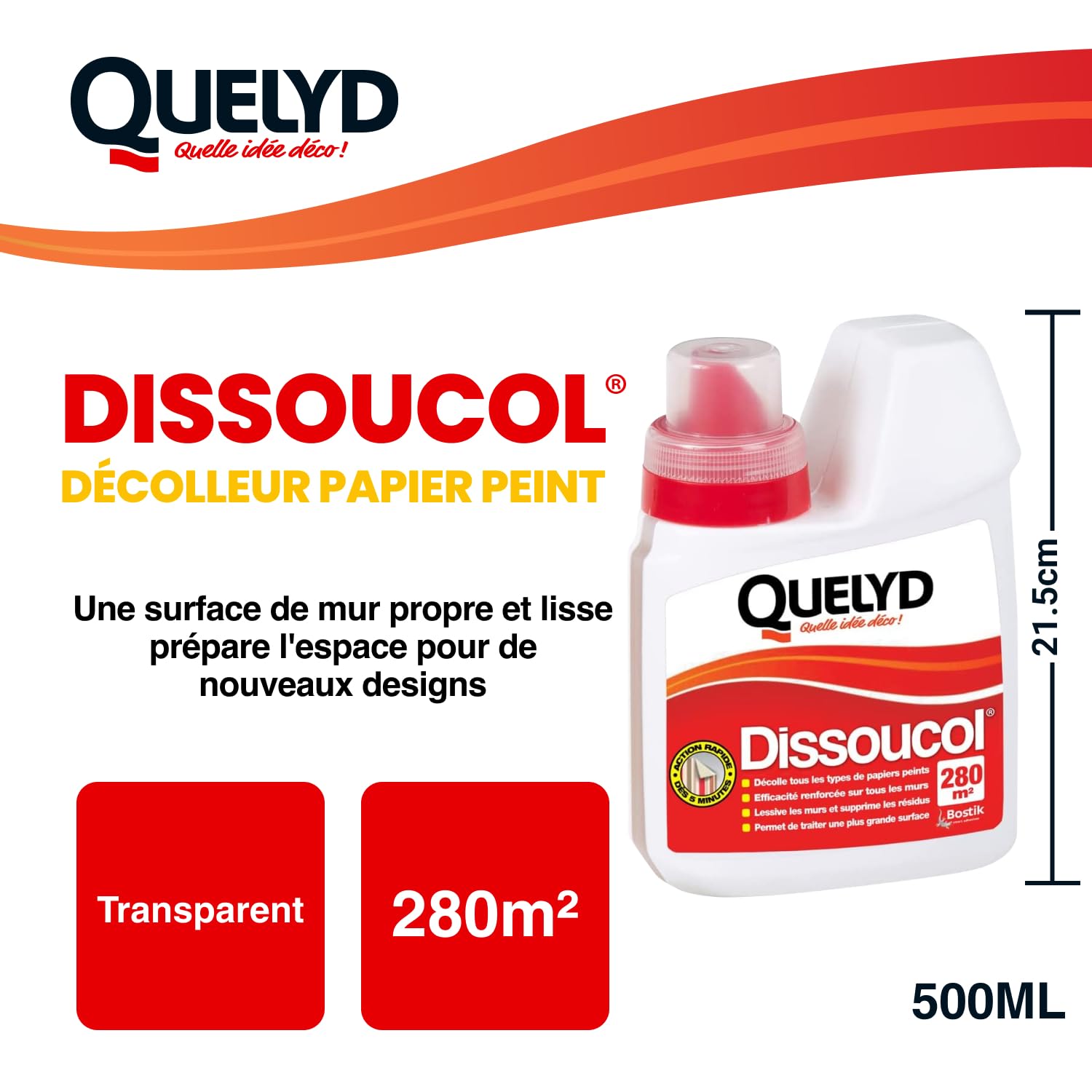 Bostik SA 003205 Dissoucol Stacca parati 500 ml