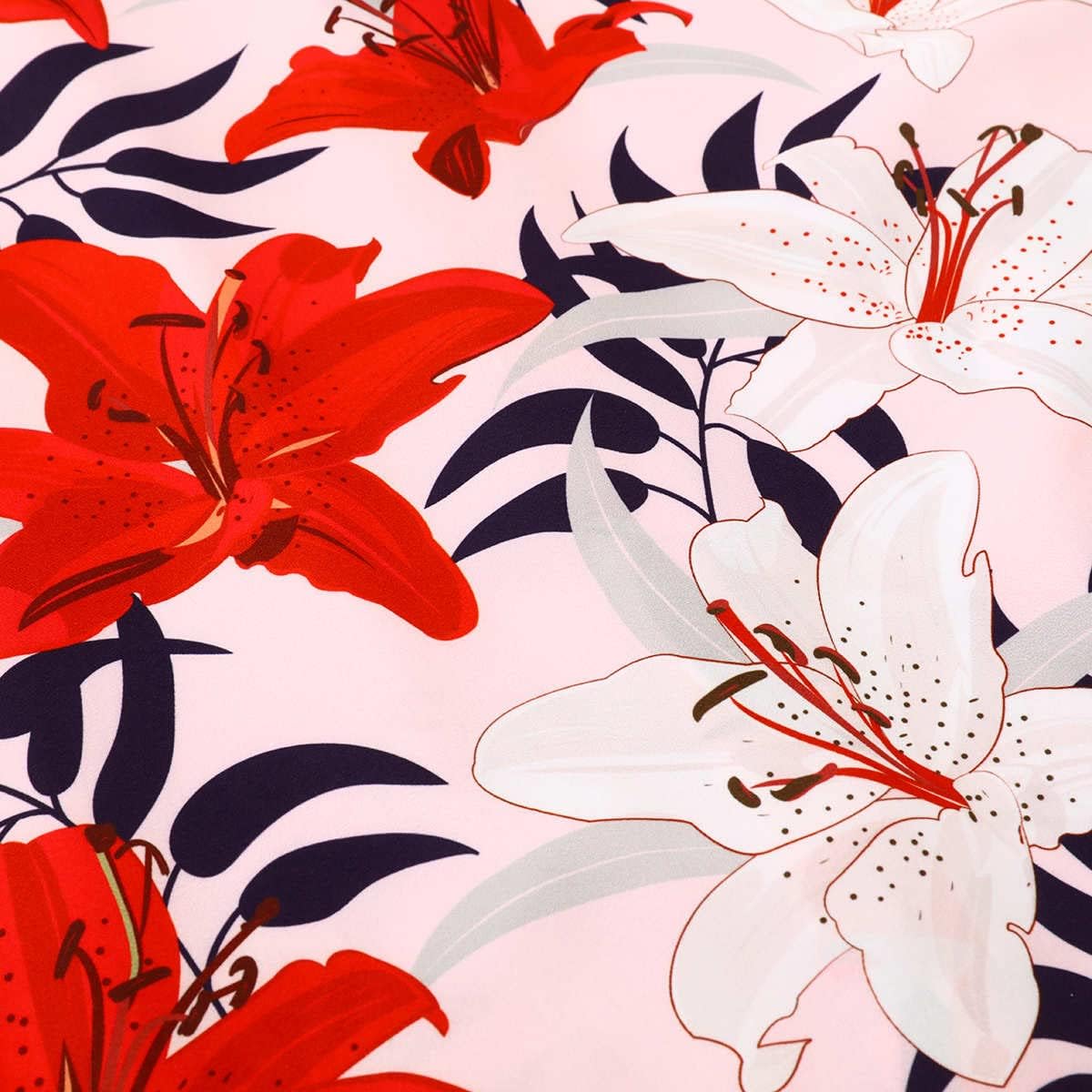 Mens Hawaiian Shirt, Short Sleeves Button Down Beach Clothing, Unisex Summer Flamingos Casual Aloha Floral Shirts