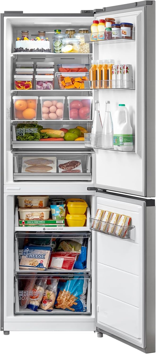 Midea Refrigerator Interior with Food
