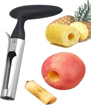 Premium Apple Corer Stainless Steel Kitchen Gadget Tool Fruit Seeder Apple Corer Remover, Stainless Steel Apple or Pear Core Remover Tool for Home-Kitchen with Sharp Serrated Blade