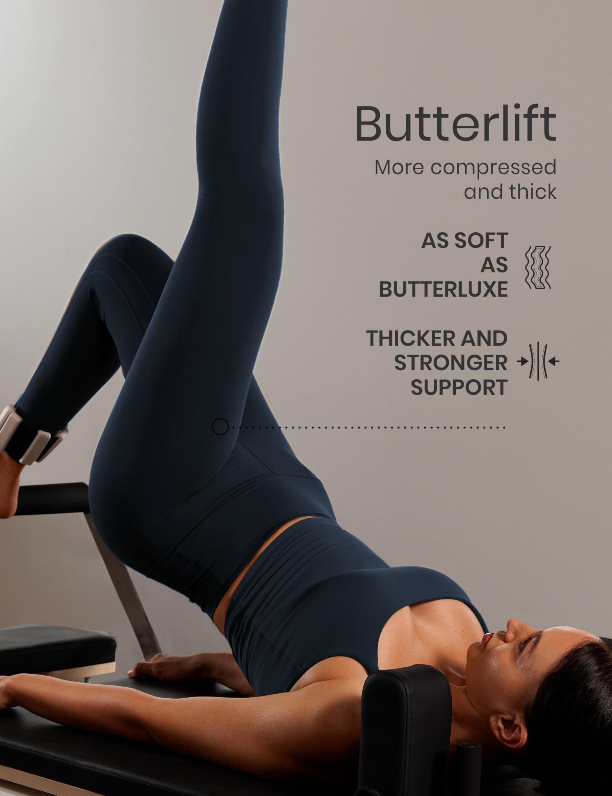 s de 53 cm - Gimnasia Atlético Pantalones de Yoga | Mantecoso Suave, Compresión Moderada, Yoga, Pilates, Entrenamiento, Gimnasia, Atlético, Cintura Alta, para Mujer