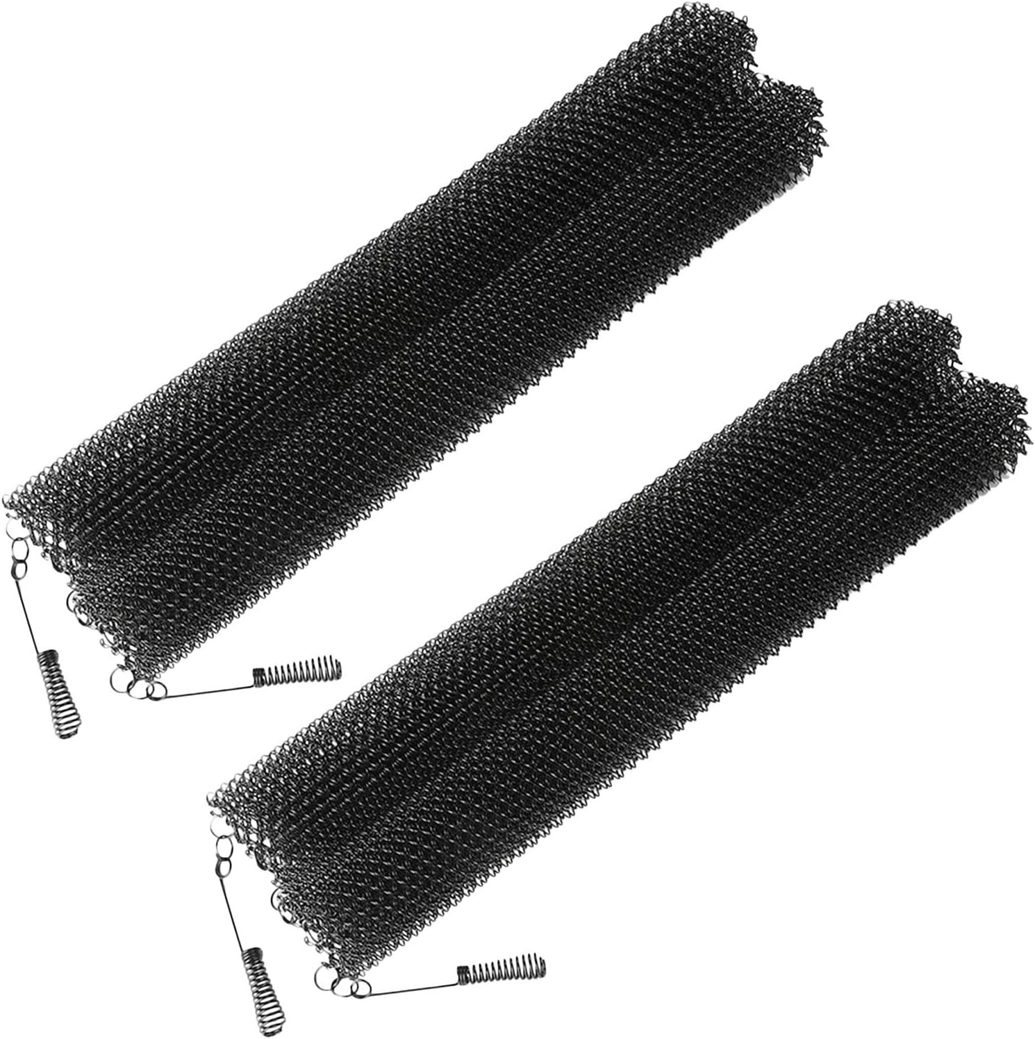 2pcs Fireplace Mesh Panels 24x22 Inch Metal Fireproof Curtain Guard Protective Screen for Wood Stove Safety and Spark Prevention, Decorative Fireplace Replacement Set