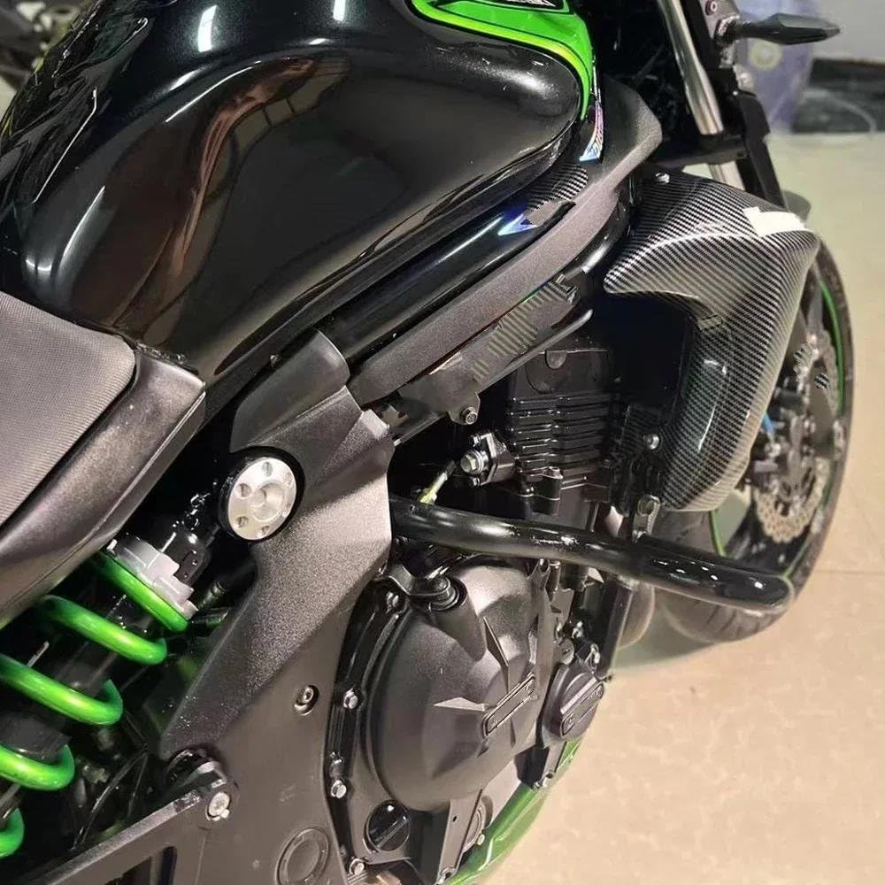 Per KAWASAKI Versys 650 2006-2021 Protezione Carter Motore Per Moto Coperchio Di Protezione Del Motore(Carbon-Look)