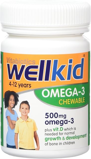 Vitabiotics Wellkid Omega-3 Chewable - 60 Capsules