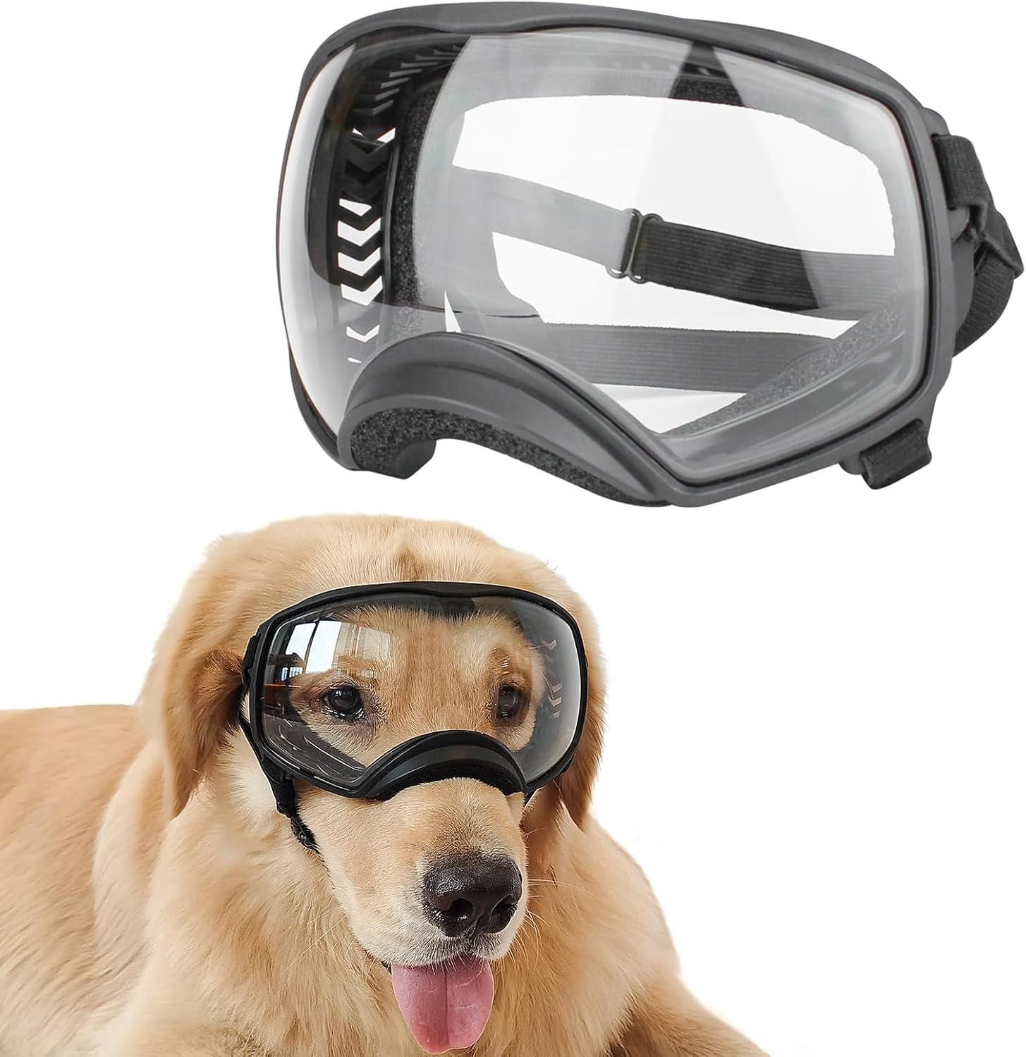 NAMSAN Dog Goggles for Large Dogs,...