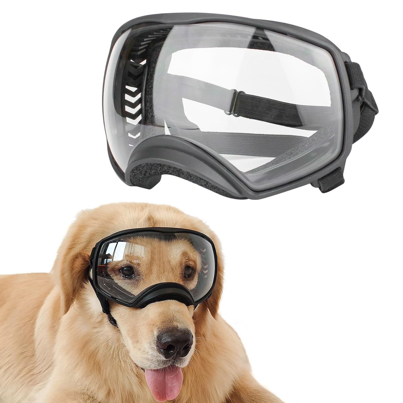 NAMSAN Dog Goggles for Large Dogs