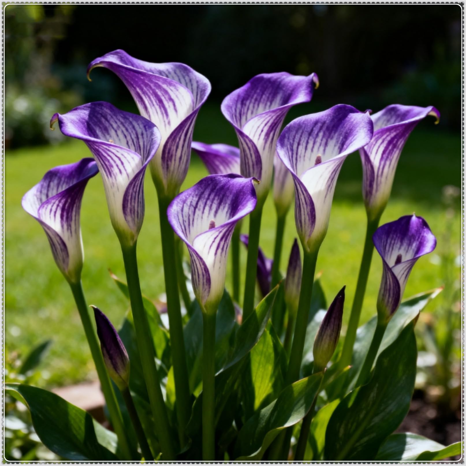Perennial Calla Lily Bulbs/Easy to Maintain ＆ Easily Pollinated/Grow in Beds, Borders ＆ Patio Pots/Excellent Display-2 Bulbs-B