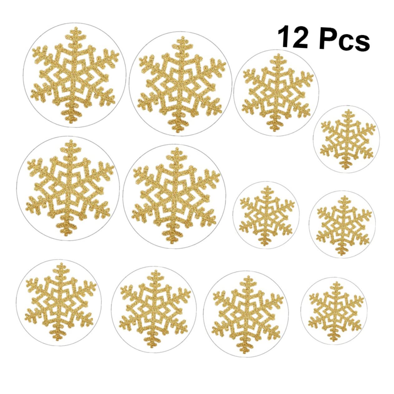 ABOOFAN 36piezas Pegatinas De De Autoadhesivas Para Decoración Navideña Para Paredes y Suelos Decoración Creativa Para Fiestas De Navidad Hogar Oficina