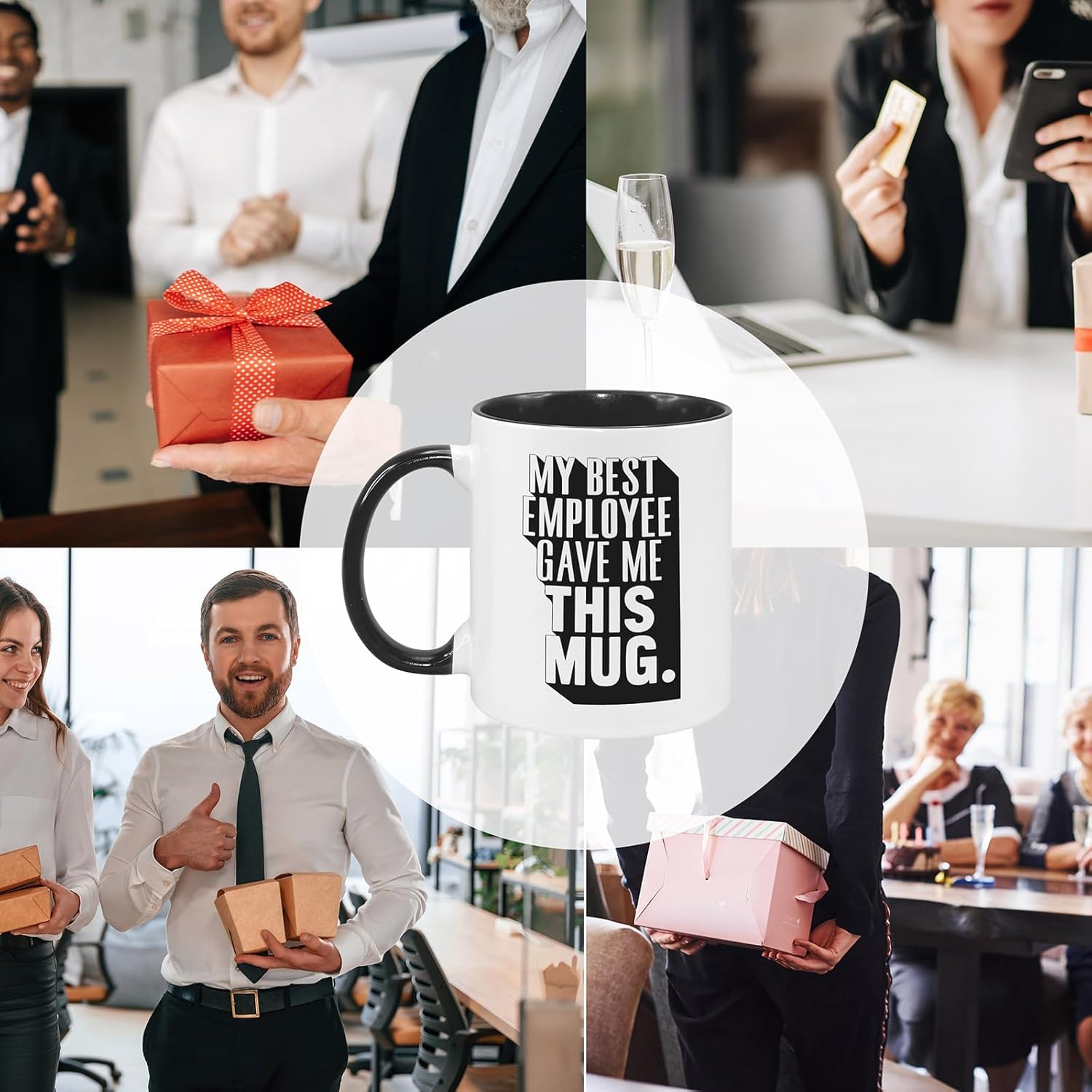 Boss Gifts Worlds Best Boss Mug 11Oz Valentines Day Birthday Gift for Bosses Manager Leader Supervisor, Funny Birthday Gifts Bosses Day Gift for Men Women, My Best Employee Gave Me This Mug - Image 6