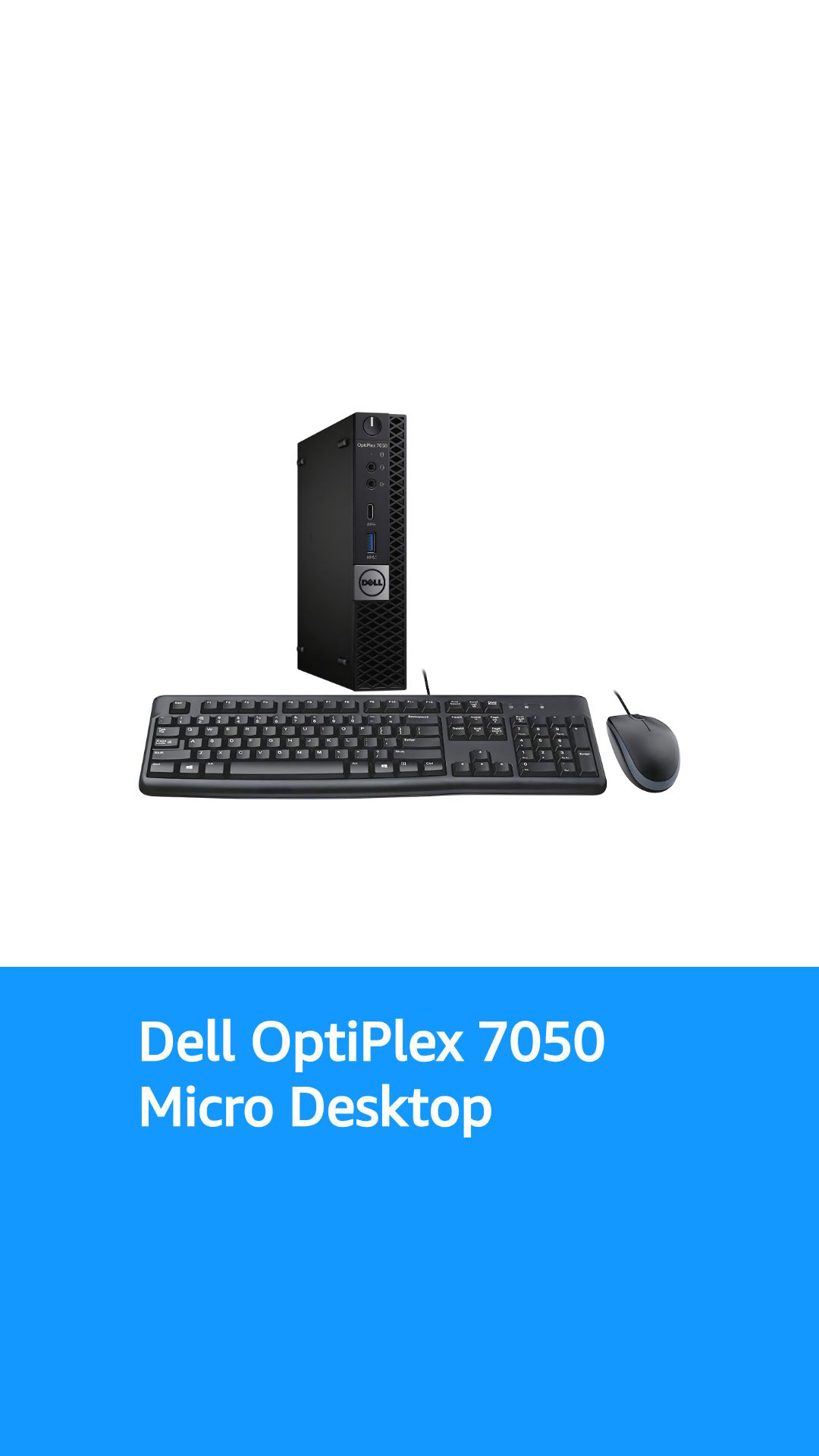 Dell Optiplex 7050 Micro Desktop, Intel i7, 16GB RAM, 256GB SSD
