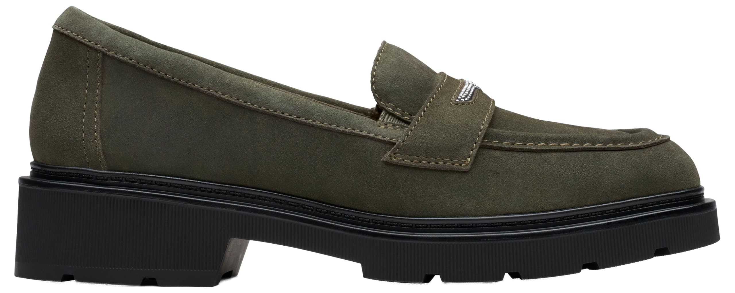 Clarks Lauryl Step Womens Dark Olive SDE, 4