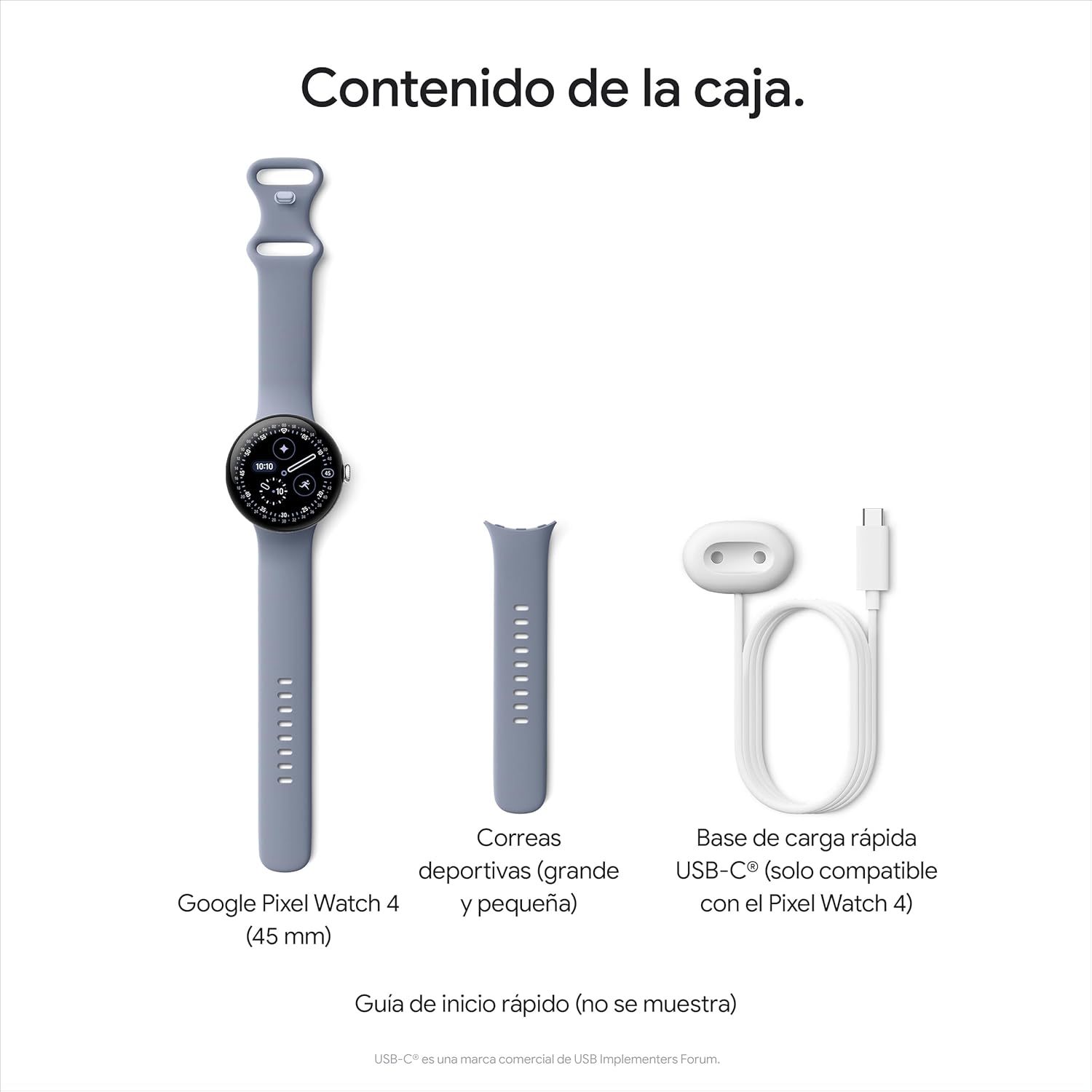 Google Pixel Watch 4 (45 mm) – Smartwatch Android con Seguimiento de la Estado físico y Ayuda de Gemini – Caja de Aluminio en Color Piedra Lunar Satinada – Correa Deportiva en Piedra Lunar – Wi-Fi 13