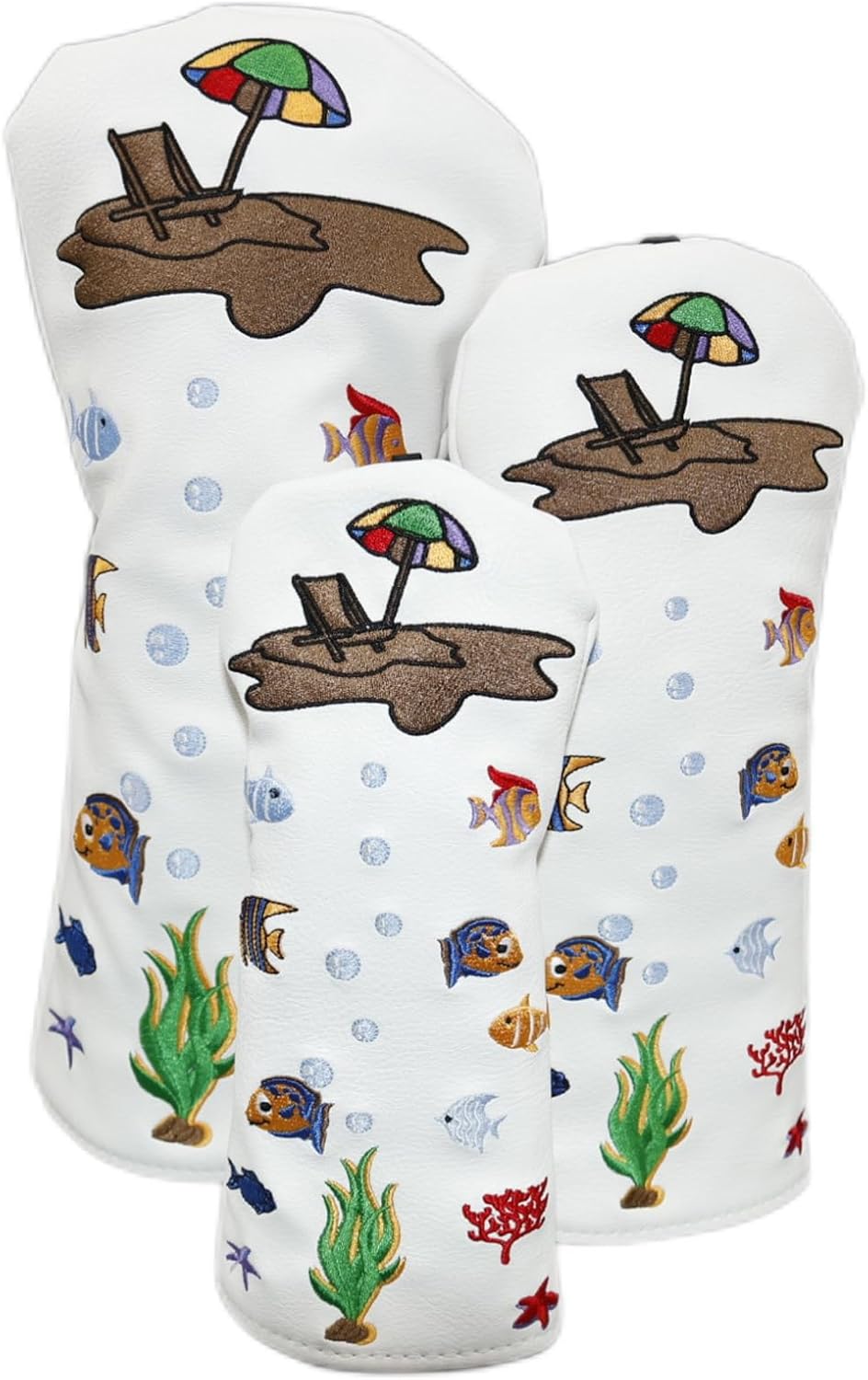 Cartoon Fish Design Golf Head Cover Durable Protector for Regular Woods