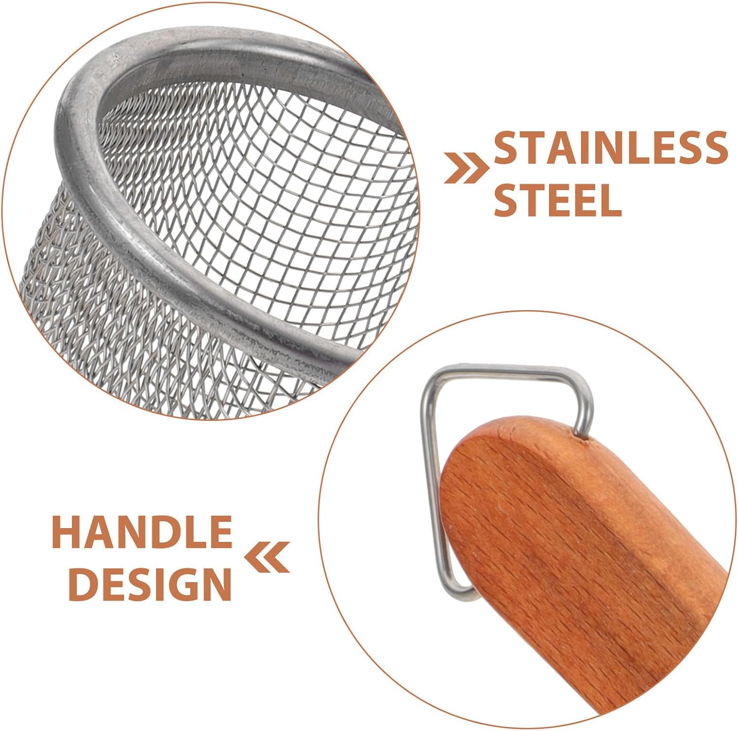 Vaguelly Stainless Steel Pasta Basket Colander with Handle Rust-proof and Safe Food Strainer for Home Kitchen Use, Ergonomic Filter Colander Suitable for Straining Noodles and Vegetables