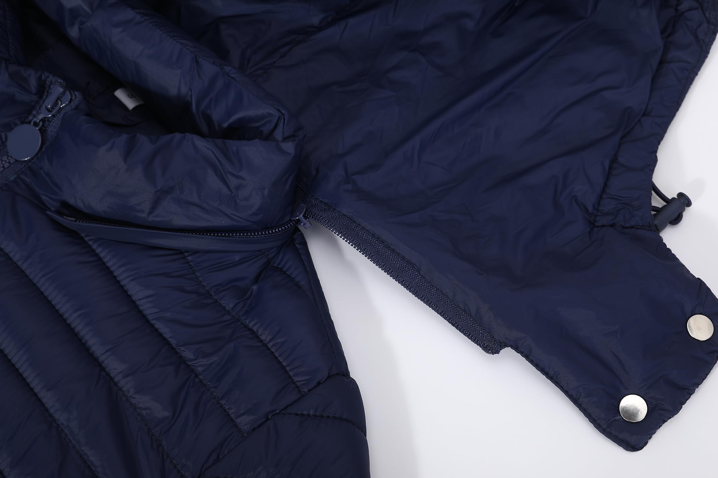 TONY BACKER Piumino Donna 100 Grammi Mezza Stagione Avvitato Trapuntato con Cappuccio Rimovibile DG004