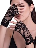 Avidlove Fingerless Gloves in Black