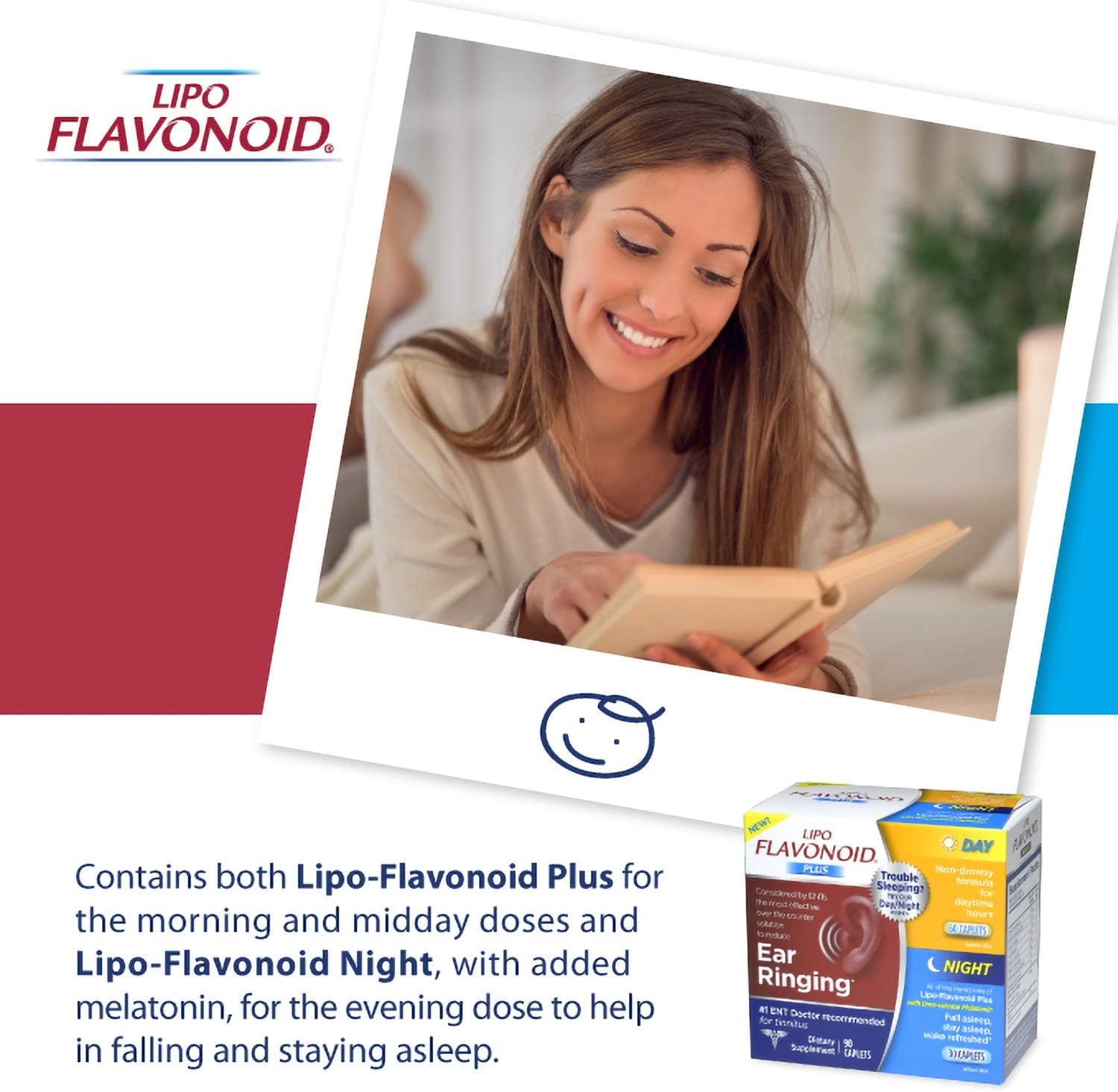 Lipo-Flavonoid Day and Night Combo Kit | Contains #1 ENT Doctor Recommended Lipo-Flavonoid Plus and Lipo-Flavonoid Night with Melatonin to Help Tinnitus Sufferers Sleep | 90 Caplets : Toys & Games