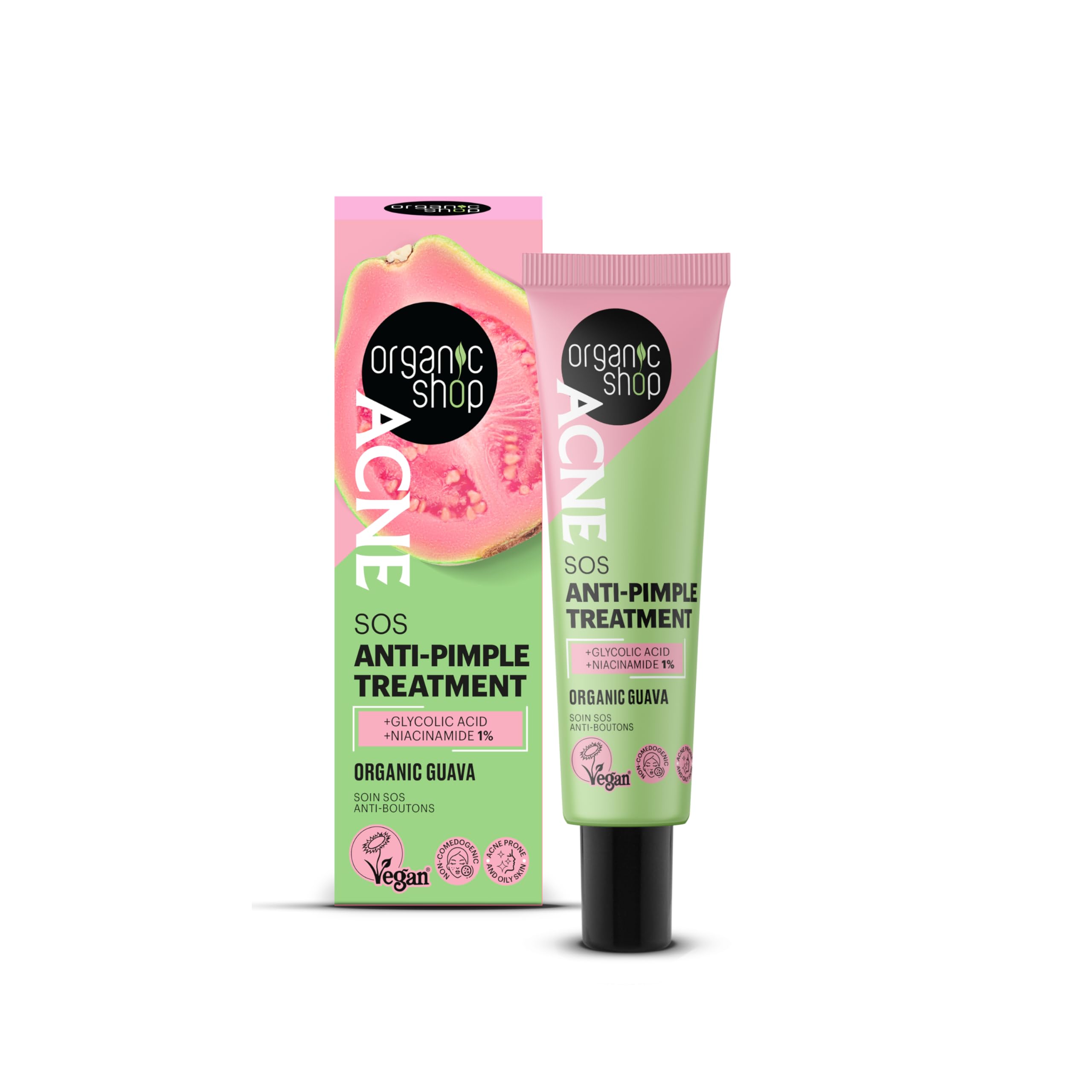 Organic Shop Unisex Acne Sos Anti-Pimple Treatment 30Ml