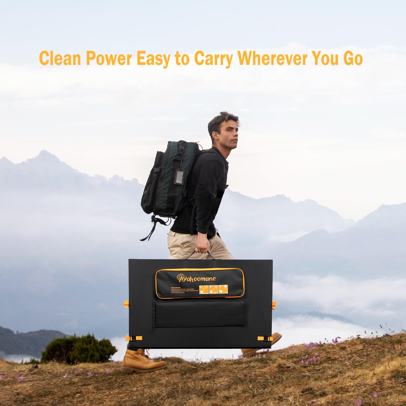 Amazon | 400W ポータブルソーラーパネル 折りたたみ式ソーラーパネル