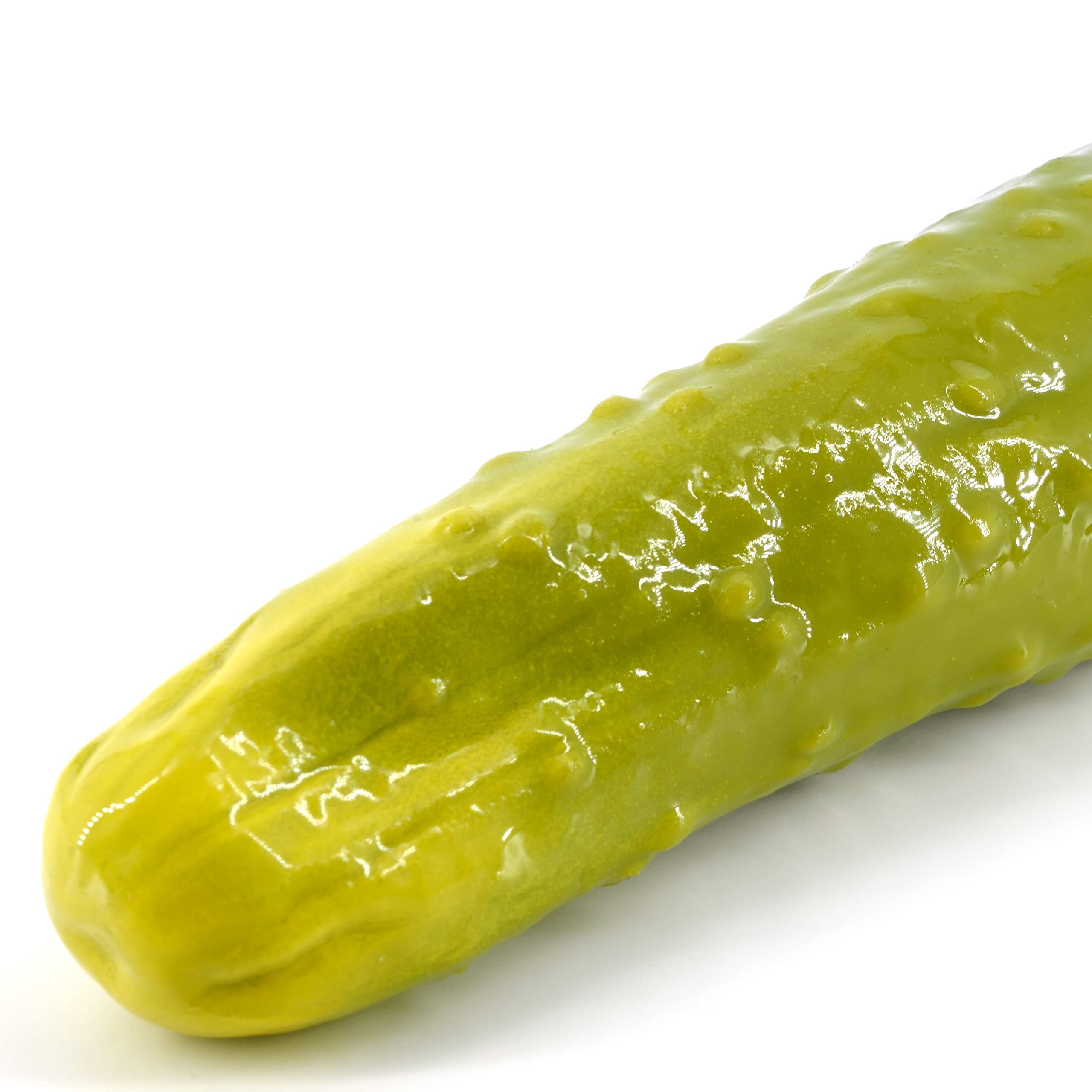 Gartengurke: weicher, geschmeidiger, knubbeliger Gemüsedildo aus Silikon | mit Farbwechsel bei Erwärmung, geruchlos, glänzend, naturgetreu