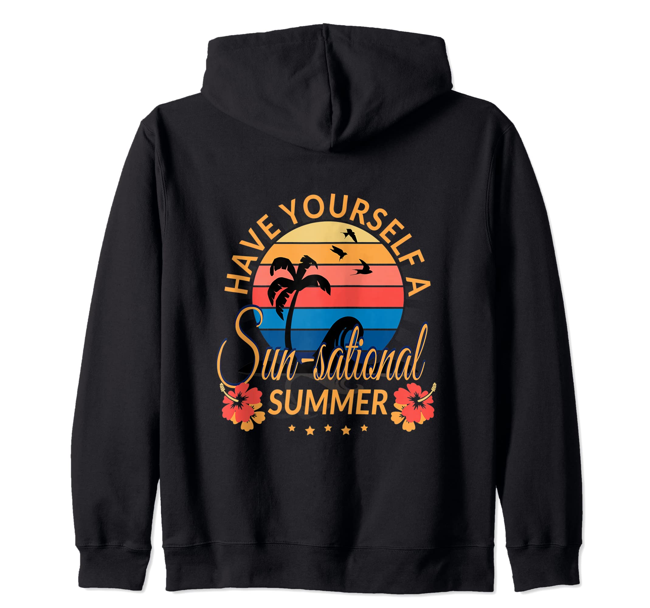 Have Yourself A Sun-sational Summer Surfing Beach Sunset Zip Hoodie
