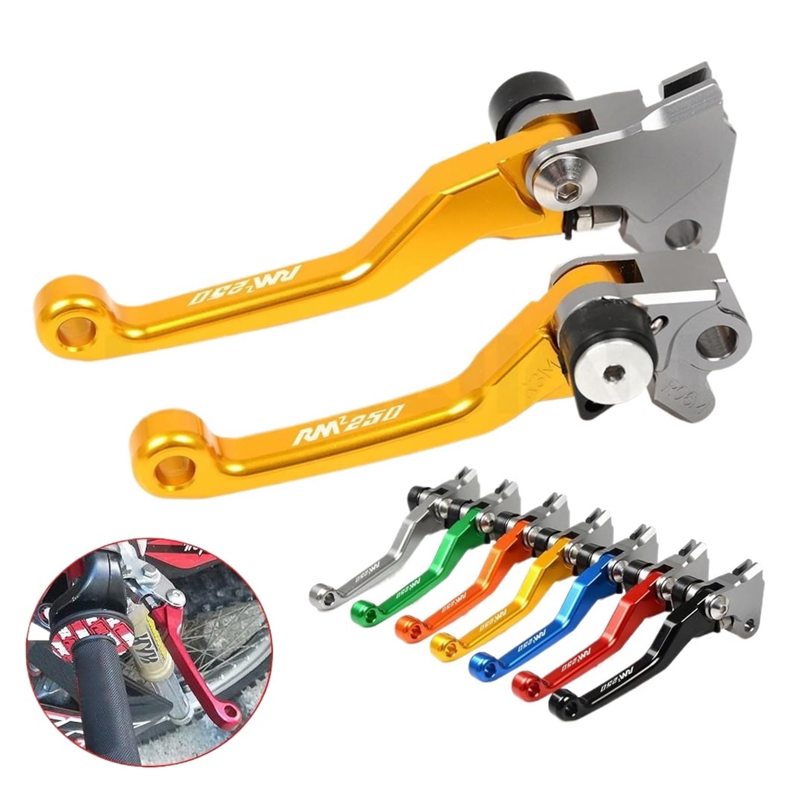 Moto Freno Frizione Master Per RMZ 250 2007-2018 RM 07-18 2008 2009 2010 Leva Freno Frizione Per Moto Bike Cilindro Principale Maniglia Leve
