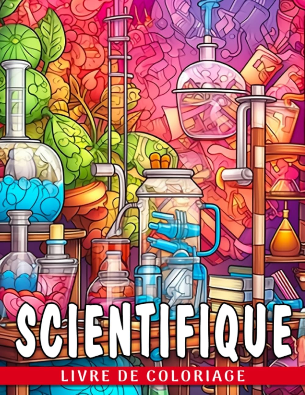 Livre de coloriage scientifique: 30+ Pages de coloriage de laboratoire illustrées | Plus d'images pour inspirer le dessin pour tous les âges |