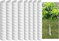 Watayo 8-Pack Spiral Tree Trunk Protectors - 2 Sizes Plastic Guards for Saplings from Deer, Rabbits, Rodents & Mowers