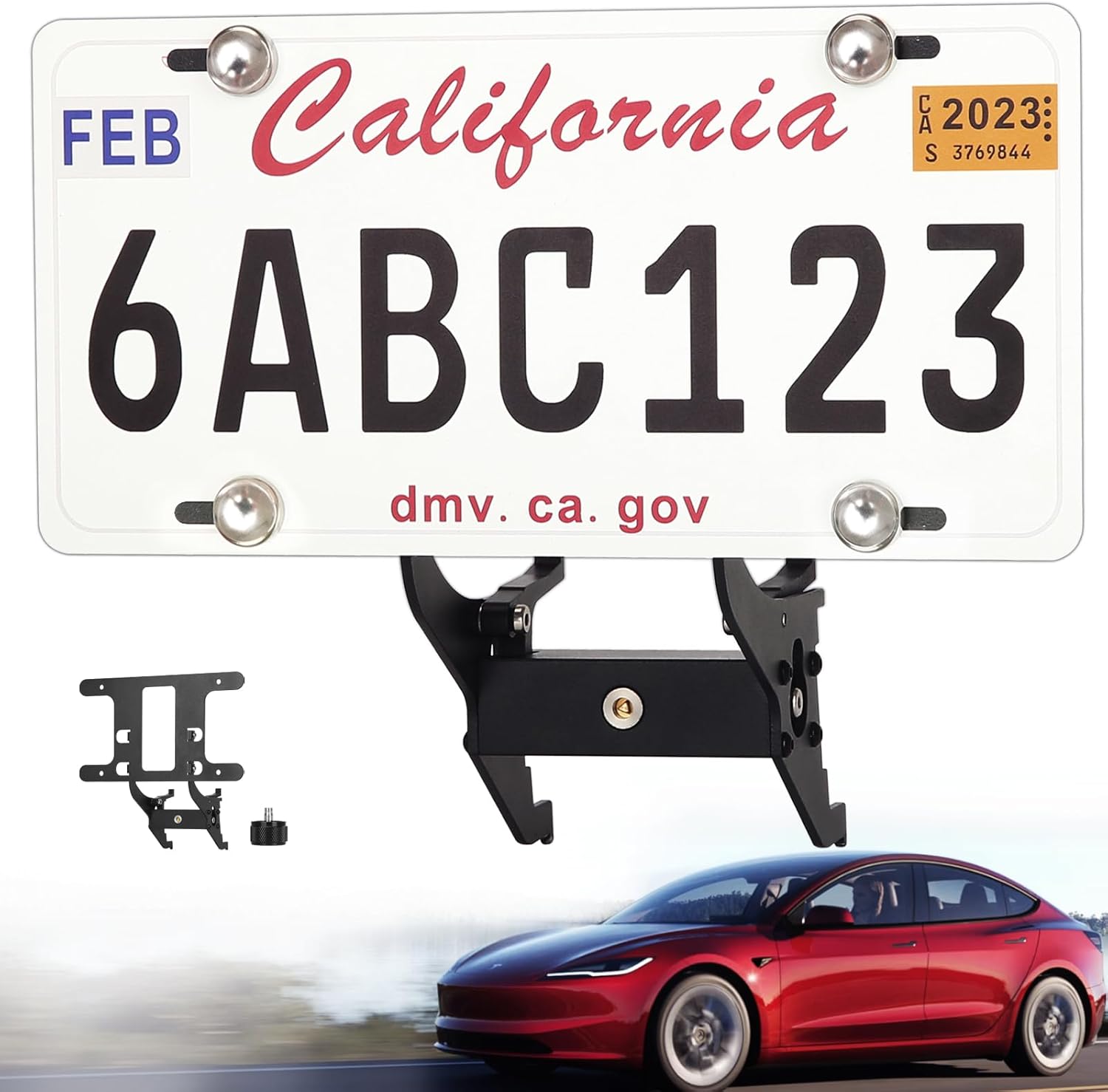 2025 Model 3 Highland License Plate Frame for Tesla Model 3 2024 Accessories Front License Plate Holder (Model 3 Highland 2024-B)