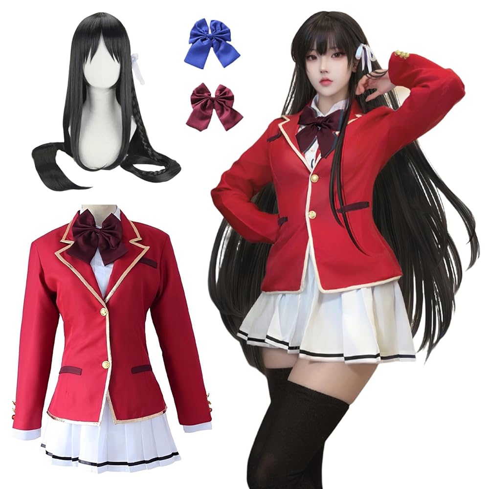 Amazon.co.jp: [神併良品] 堀北鈴音 コスプレ ウィッグ付き 女子