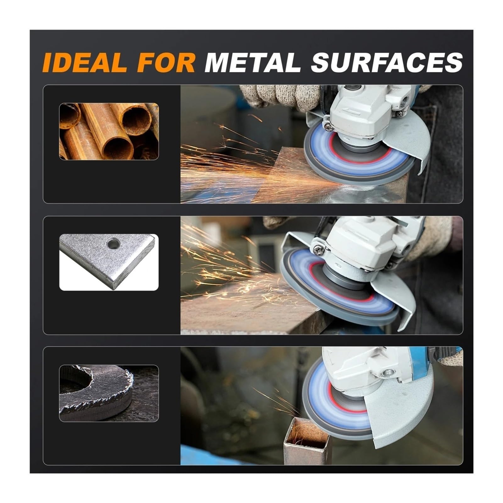 20 unids/set disco de lijado de Metal rueda de 115mm amoladora angular T29 herramienta de grano 40/60/80/120