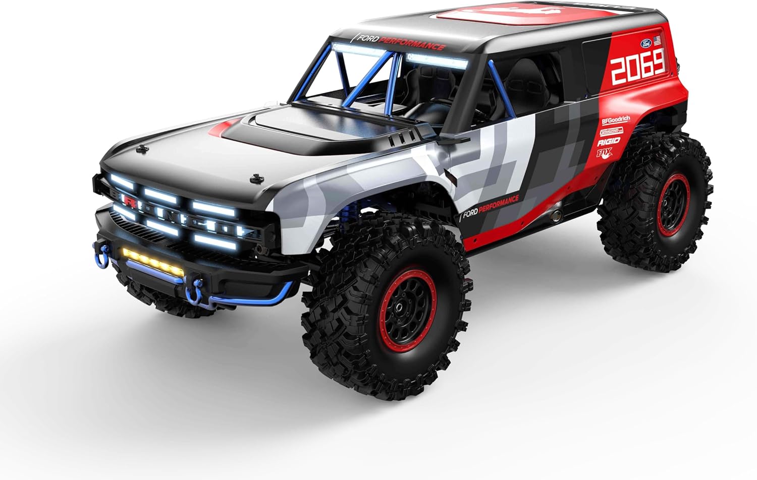 Helidirect MJX Hyper Go H8P 1:8 RC Car Licensed Ford Bronco R Baja 1000 Standard Version - Remote Control Car RC Cars for Adults