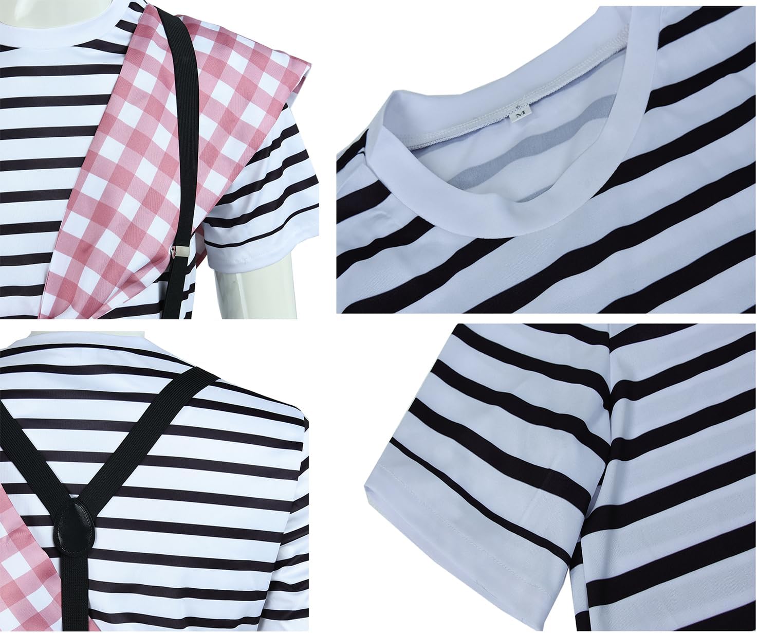Gustave Cosplay Costume T-Shirt Suspenders Pants Baguette Uniform Suit Clair Obscur Halloween Outfits Hat Full Set