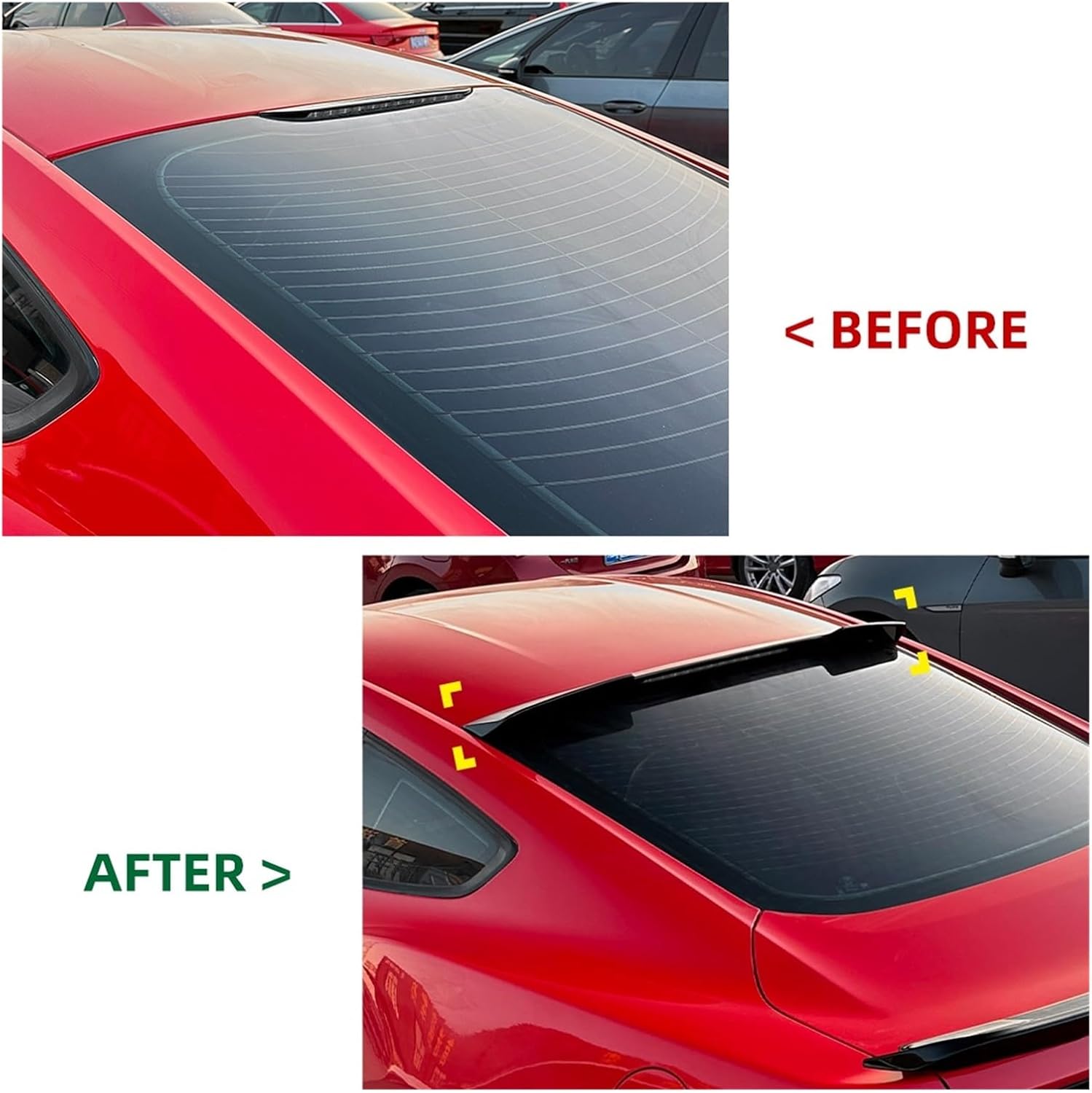 Car Tail Wing Fixed Wind Spoiler Auto Rear Wing Modified Decoration Accessories Compatible For Ford Mustang MK6 2015-2022