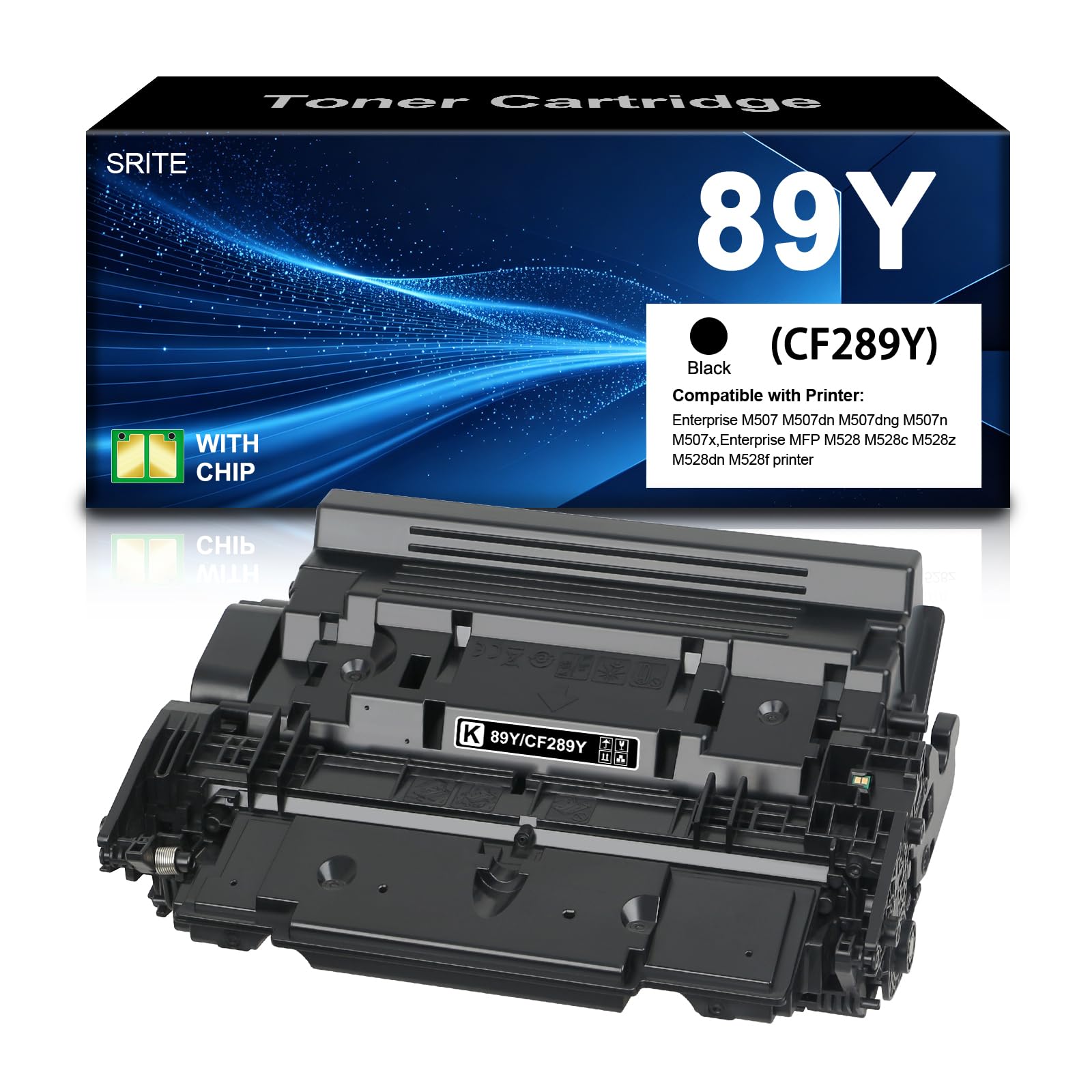 SRITE 89Y CF289Y Black Toner Cartridge Extra High-Yield (22K Pages)