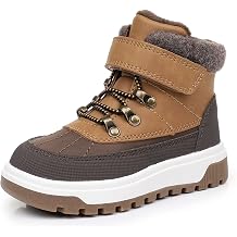 Toddler Boots Boys Girls, Kids Winter Boots with Hook Loop