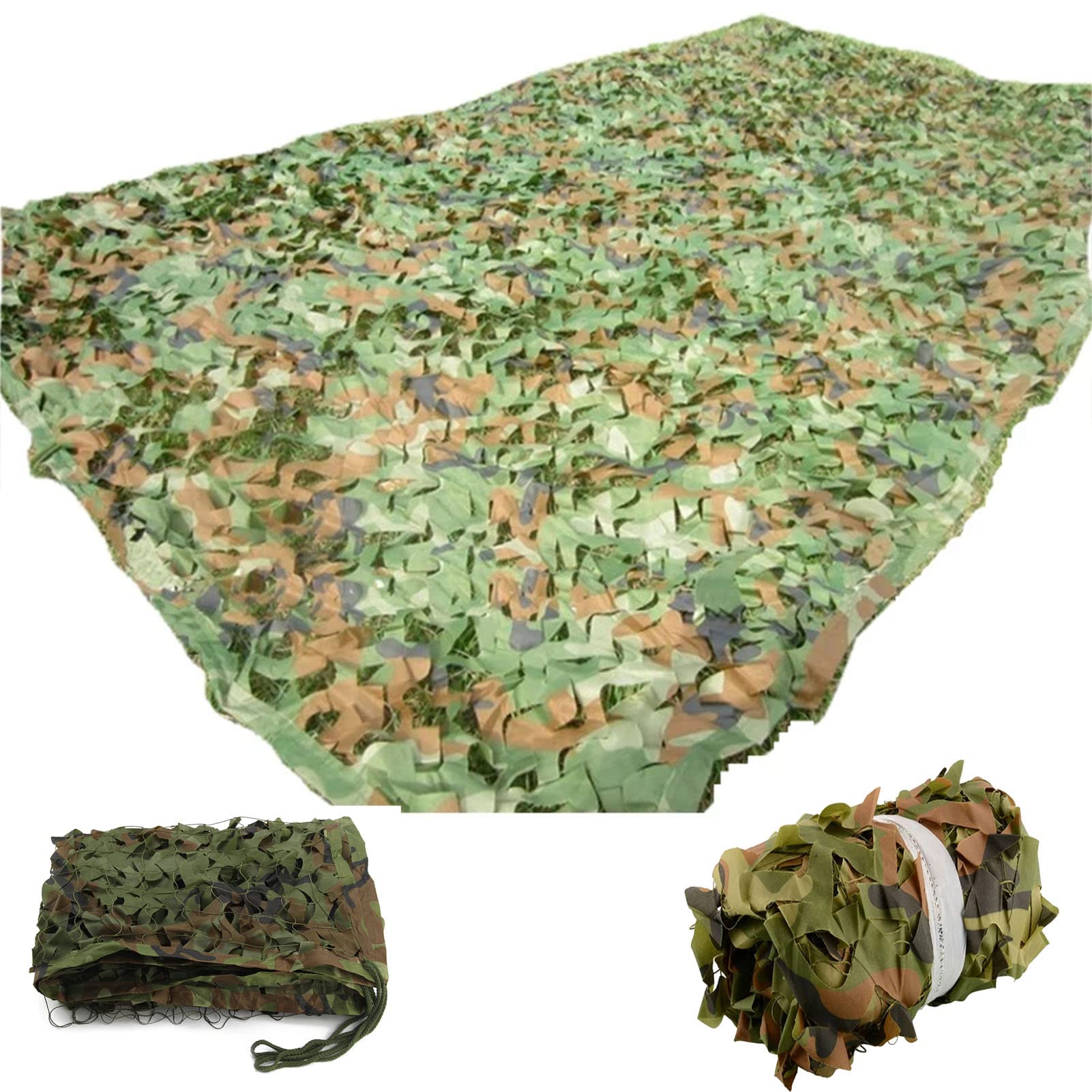3M*4M Camouflage Woodland Netting,210D Oxford Cloth Camping Military Hunting Shooting Sunscreen Nets for Decoration Camping Theme Party Camping Military Hunting Shooting Sunscreen Nets (3M*4M)