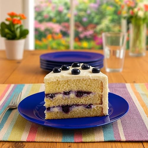 Miniatura 6 de Reston Lloyd Calypso Basics - Plato de ensalada de melamina, juego de 6, color índigo