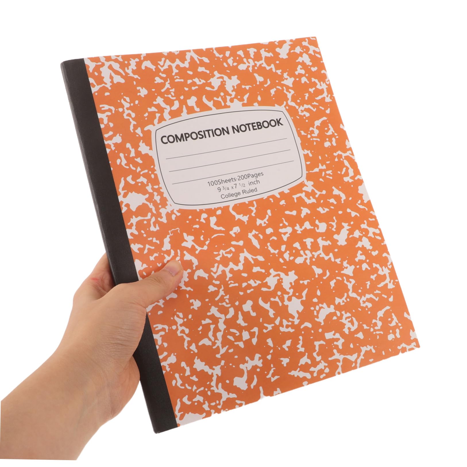 Lurrose 5Er-Packung B5 College Ruled Composition Notebook mit 100 Blättern | Softcover aus Papier, Abschnittslinien für Klare Gliederung, Elegantes Marmor Schneeflocken Design