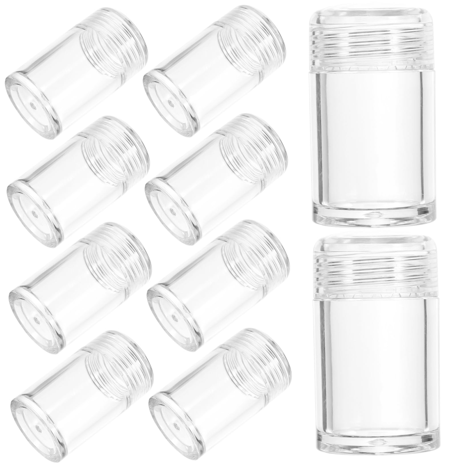 Beavorty 5 Sätze 5 Ml Flasche Für Losen Puder Mit Netz Make Up Spenderflasche Spender Lose Behälter Spüle Hautpflegeflaschen Leerer Behälter Entleerung Von Spülmittel 12 Stück * 5