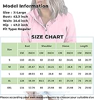 Vista 7 de Sudaderas con capucha para mujer, sudadera casual de manga larga con cordón, ligera, con botones, ajuste holgado