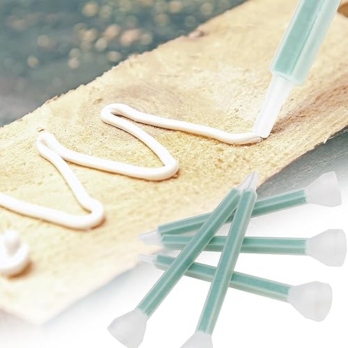 Miniatura 6 de Hordion 10 boquillas de mezcla de epoxi de 5 pulgadas, punta de cartuchos adhesivos estáticos, aplicador de boquillas mezcladoras de plástico