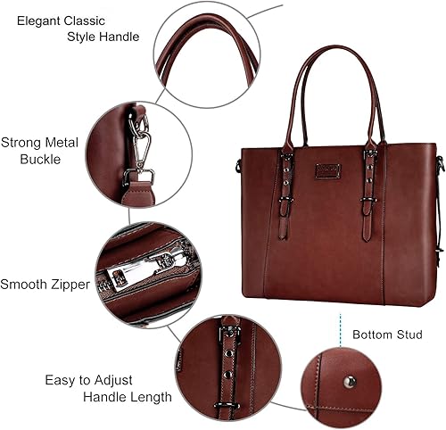 Miniatura 3 de MOSISO - Bolso de piel sintética para laptop