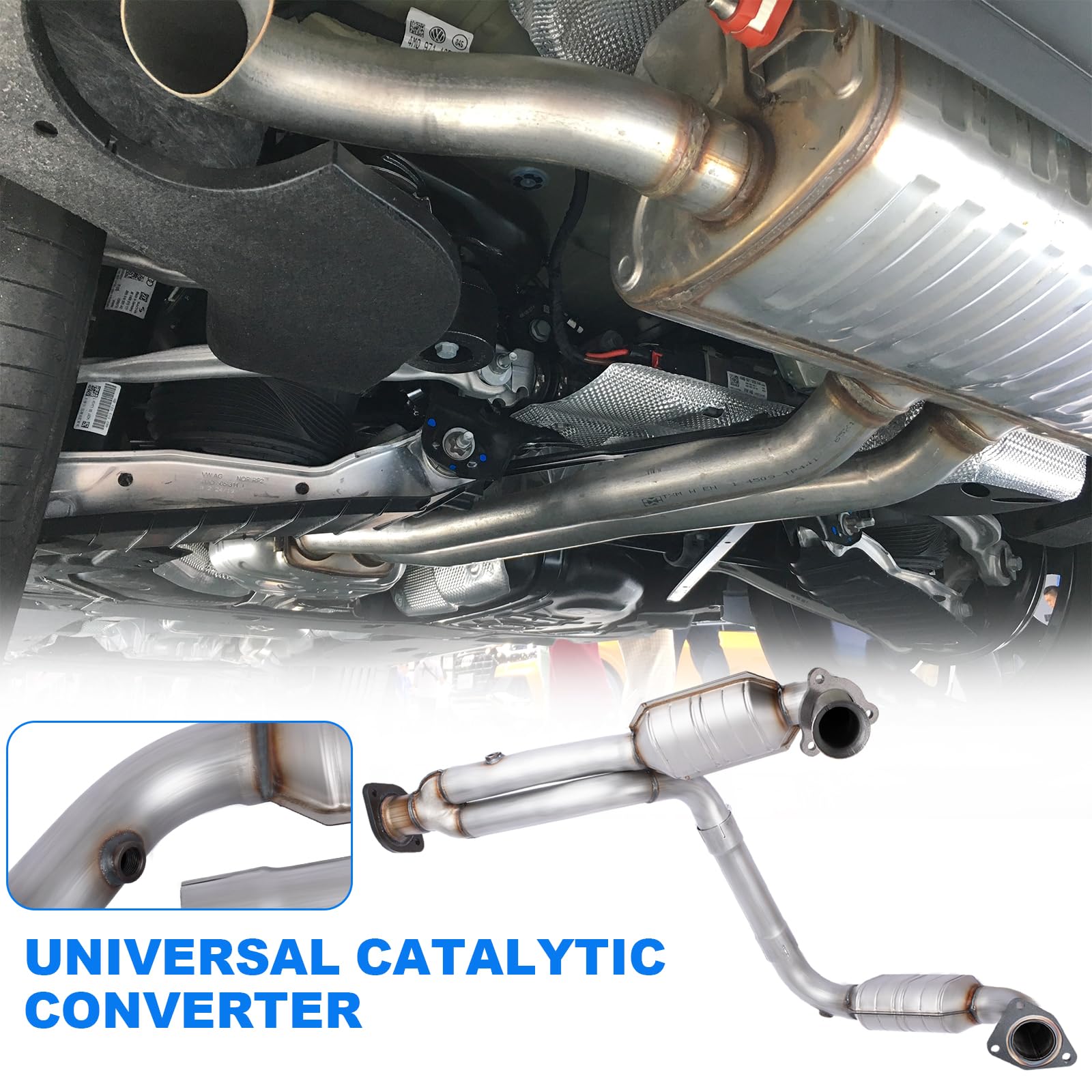 Catalytic Converter Y-Pipe For Chevy Silverado 1500 (1999-2006) – EPA Approved, OBDII 8 thumbnail image