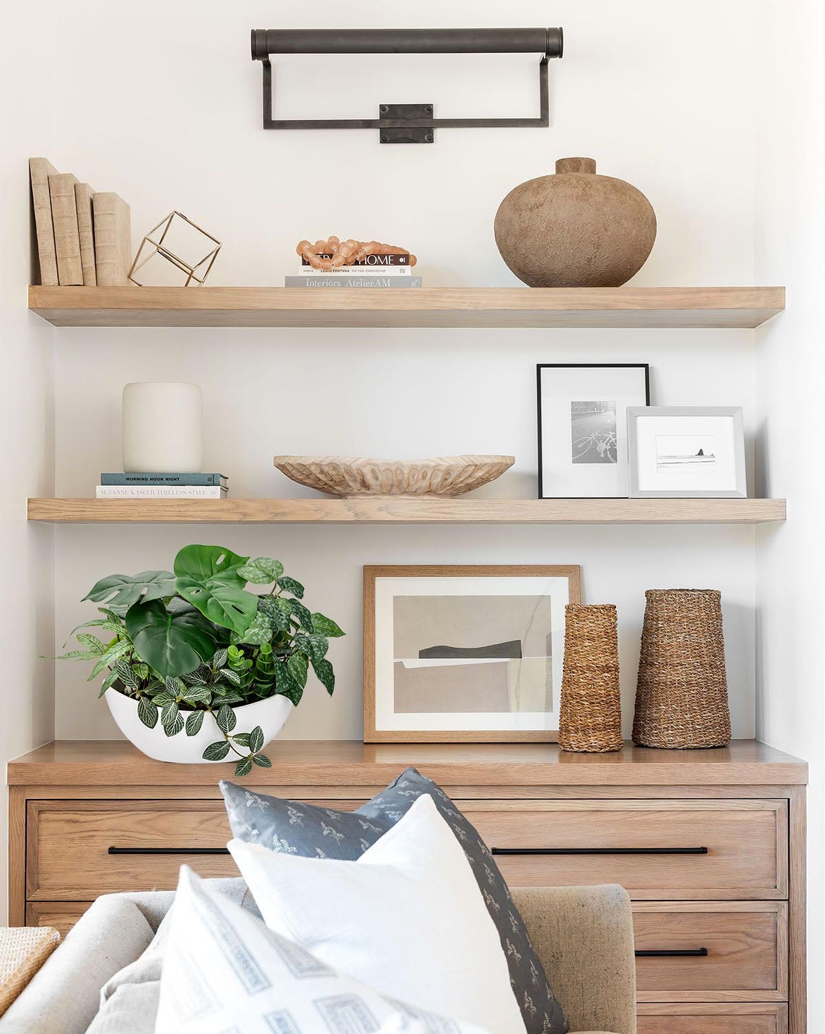 Hollyone Piante artificiali miste da 30 cm, in vaso bianco, piante finte decorative con vaso da barca, piante finte per interni per decorazione domestica, camera da letto, bagno, cucina, bagno