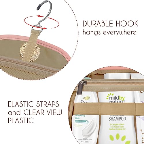 Miniatura 5 de Chandelli El neceser de viaje para mujer es una gran bolsa de viaje y el neceser perfecto para viajar con artículos de aseo de tamaño de viaje,