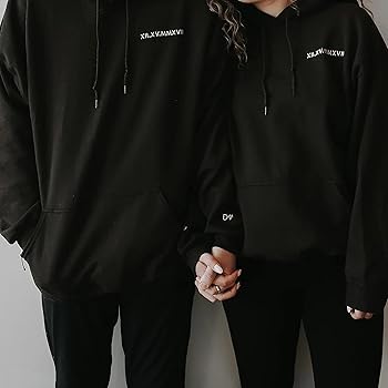 Amazon.com: NAZENTI Embroidered Roman Numeral Hoodie