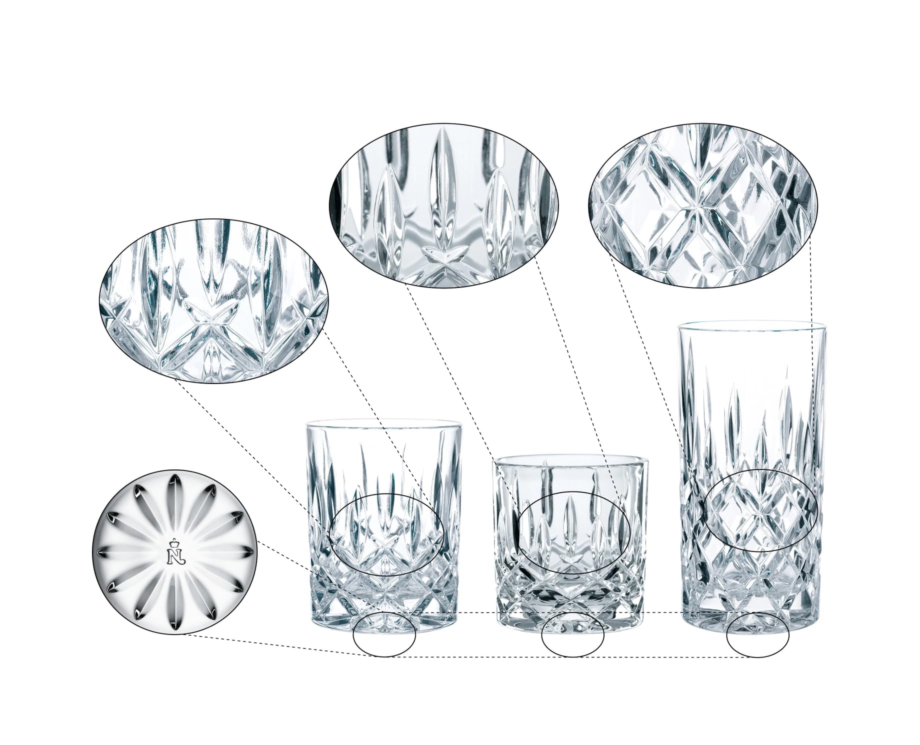 Nachtmann 101764 Noblesse Lot de 18 tasses