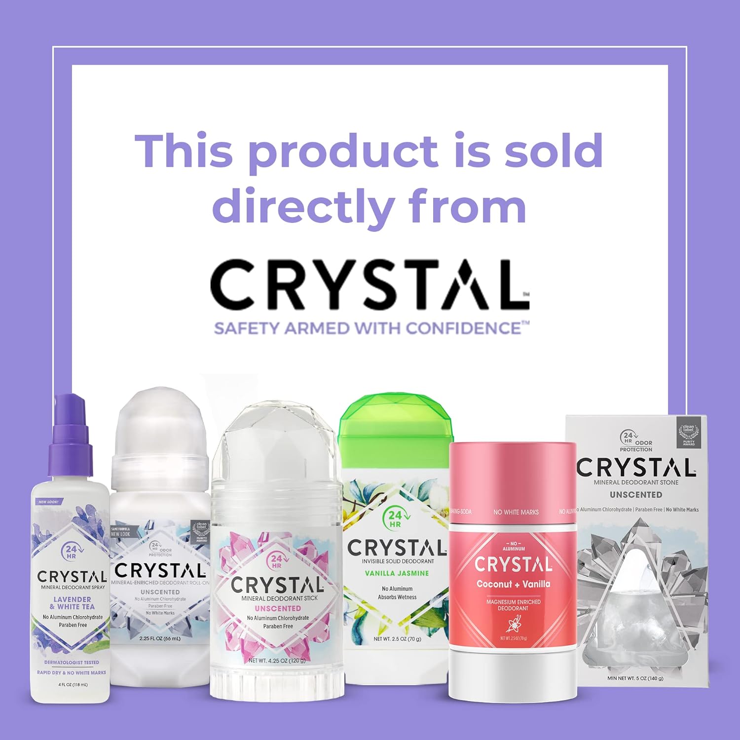 CRYSTAL Deodorant スティック4.25Oz 3パック 最大79％オフ！