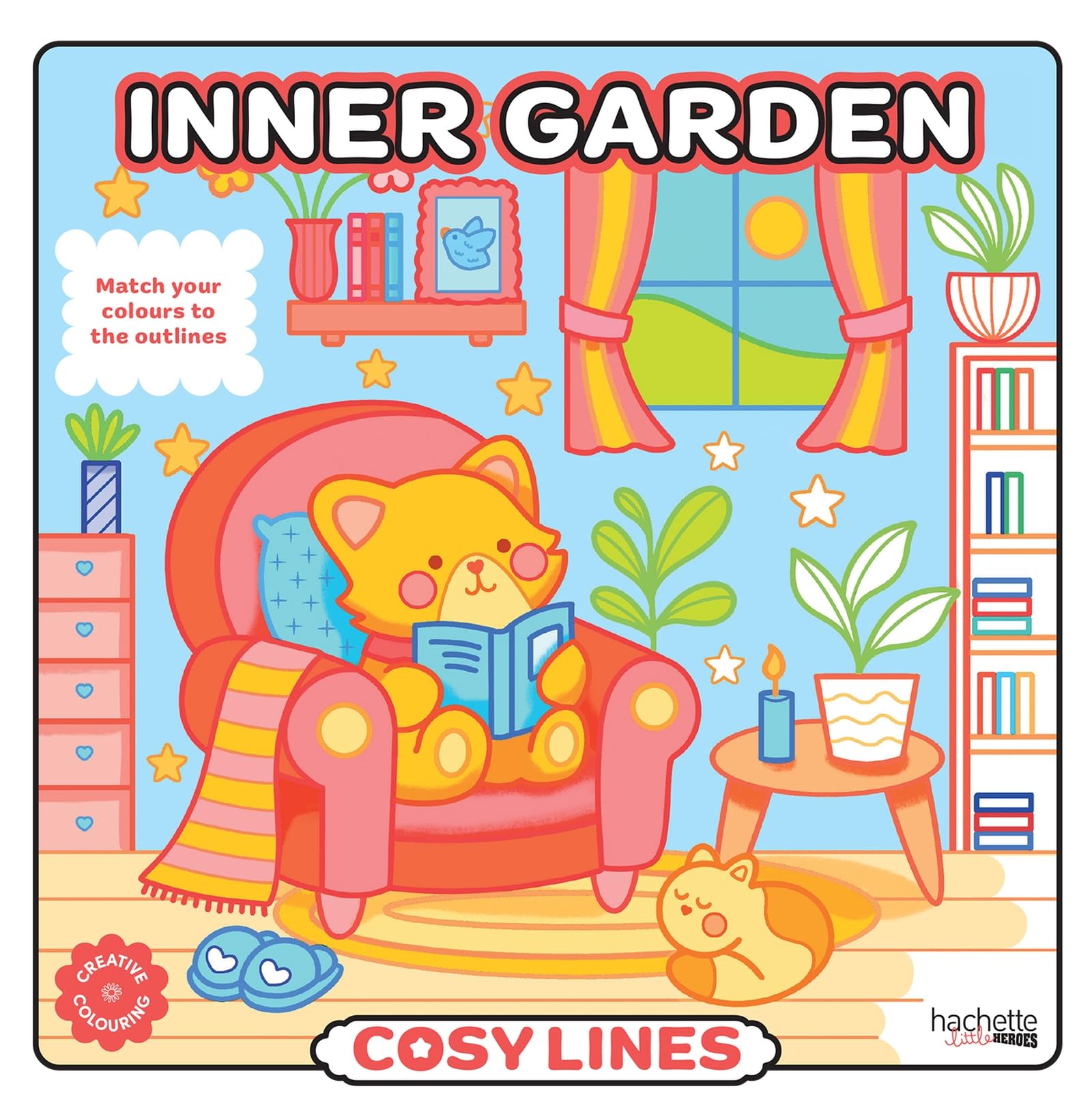 Inner Garden - Cosy Colo : A creative colouring book to match the colours to the outlines